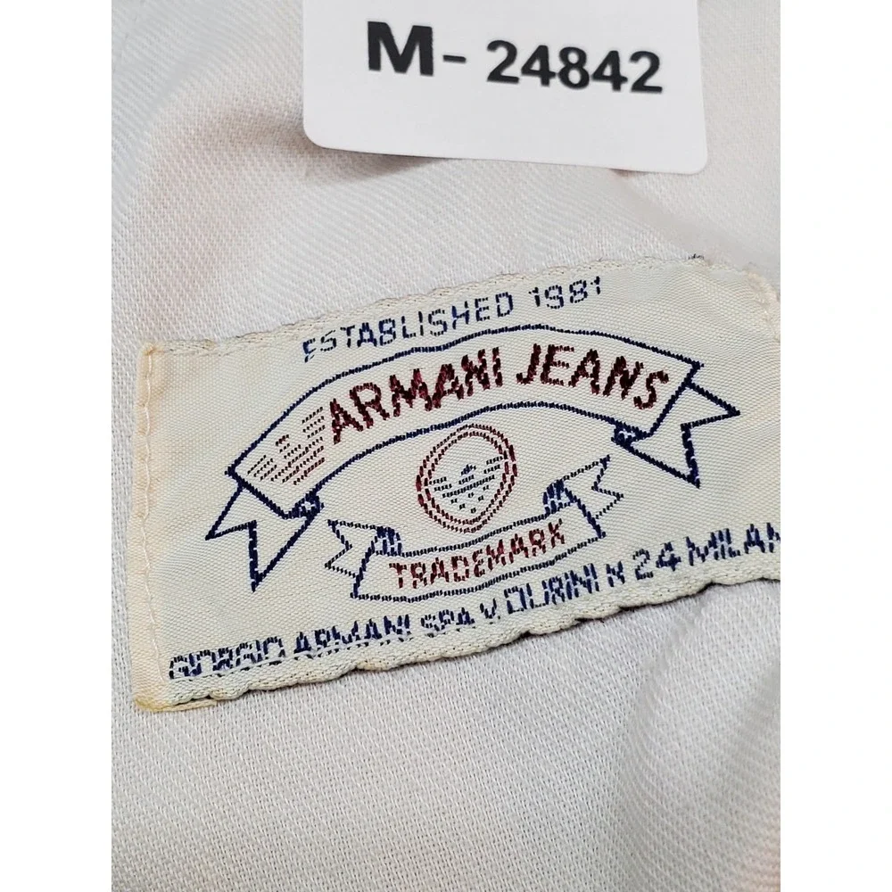 Armani Jeans Men Pants 33 Green Casual Button Fly 27